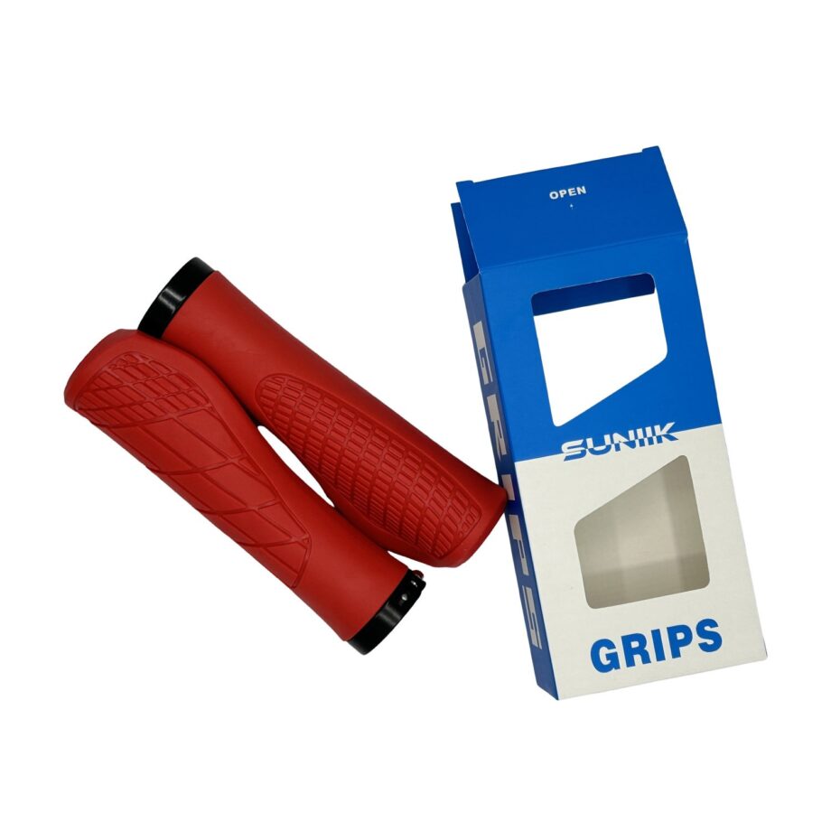 Puño genérico para patinete Rojo (diseño ergonómico)