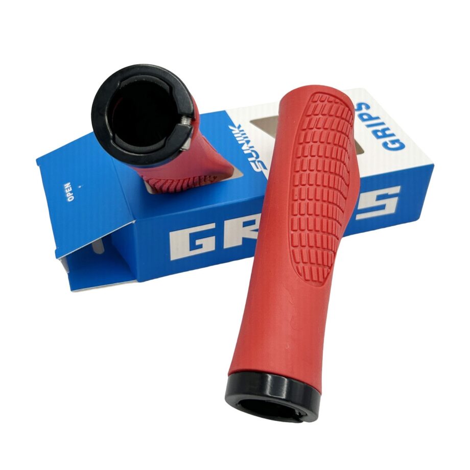 Puño genérico para patinete Rojo (diseño ergonómico)