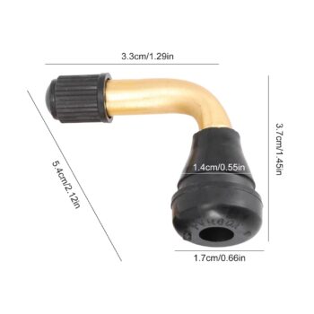 Válvula tubeless PVR 60 (90 grados) - 10 unidades