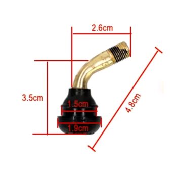 Válvula tubeless PVR 70 (45 grados) - 10 unidades