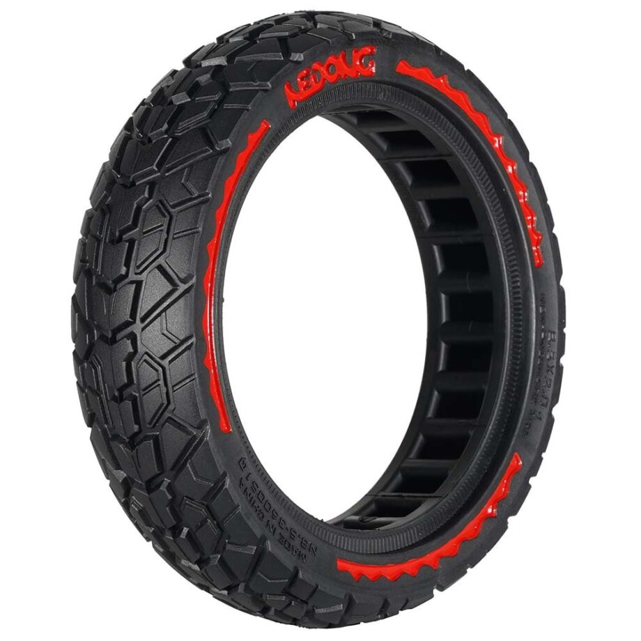 Rueda maciza roja ultraligera 9,5x2,5 (Versión offroad V2)