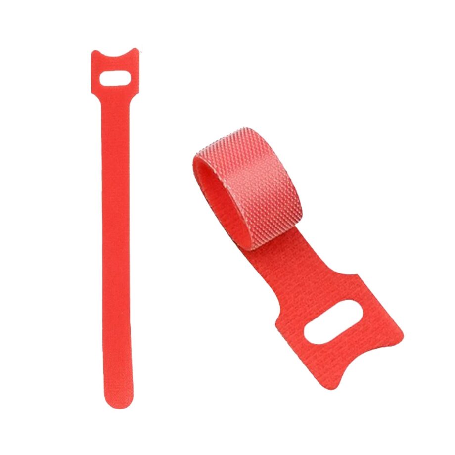 Bridas de nylon, organizador de cables (Pack de 10 unidades) ROJO 150mm