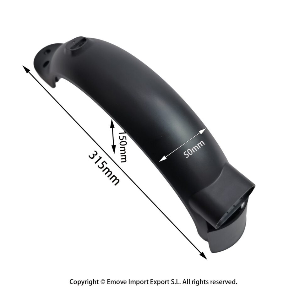 Parafango posteriore per versione Xiaomi 1S / PRO 2 / MI3 con targa (Pack 10 unità)