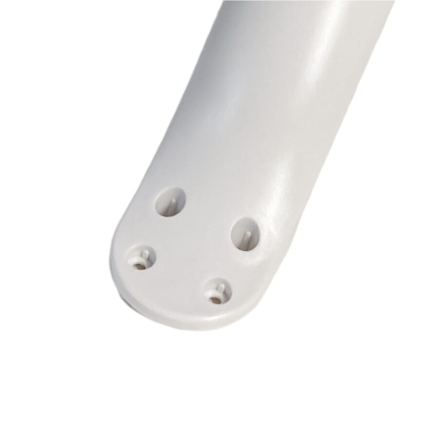 Parafango bianco 4 fori + fanale posteriore