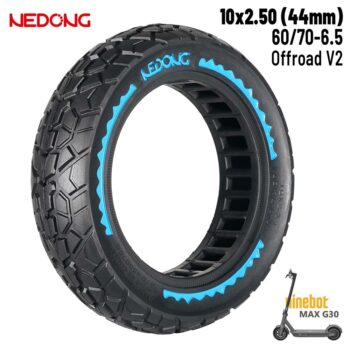 Rueda maciza azul 10x2,5-6,5 - Offroad (44MM)