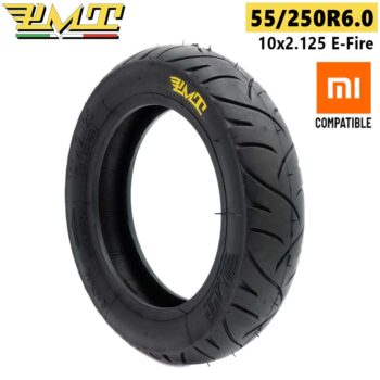 Neumático 55/250R6.0 (10″ x 2.125) E-Fire  - Compatible con Xiaomi, Dualtron Mini