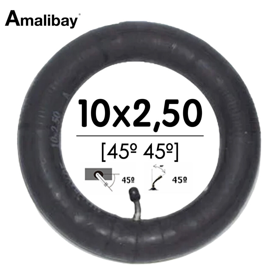Cámara de aire 10x2,5 (válvula 45º 45º) - Premium