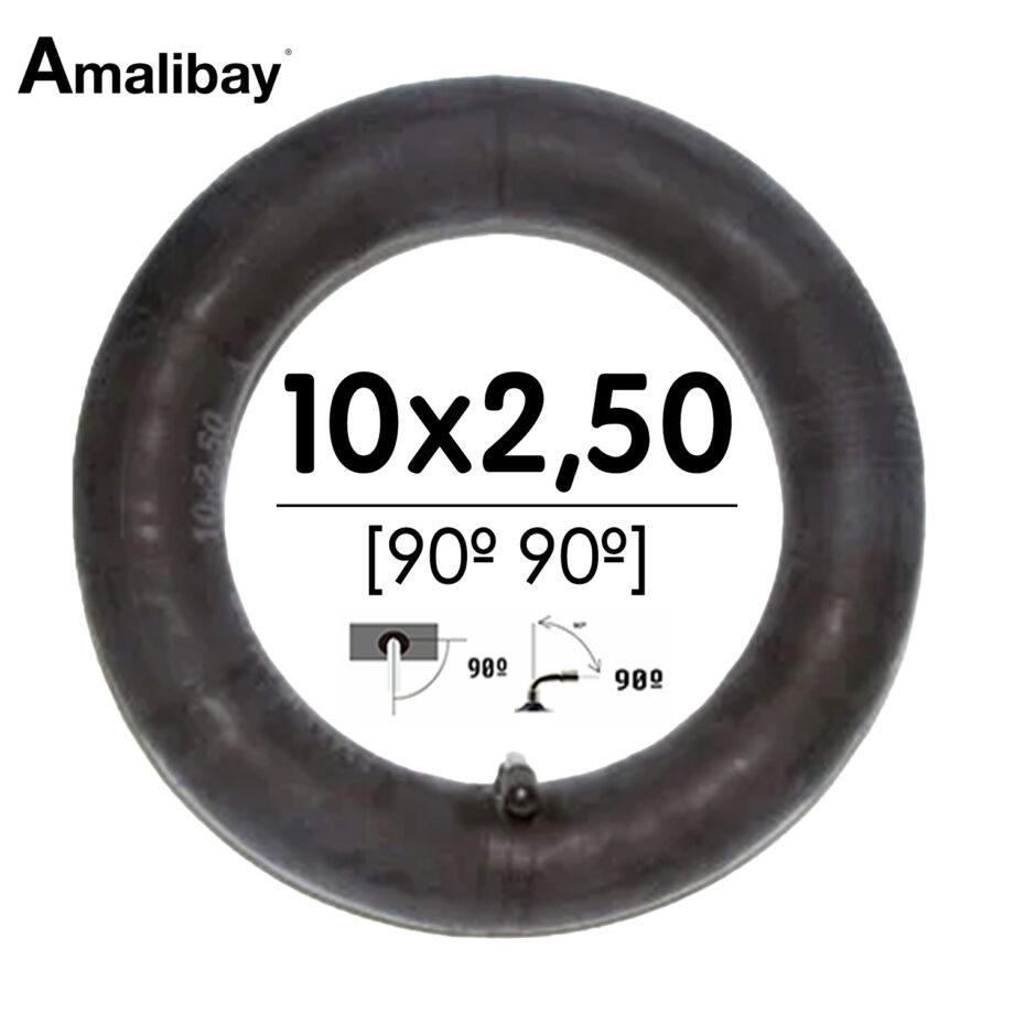Cámara de aire 10x2,5 (válvula 90º 90º) - Premium