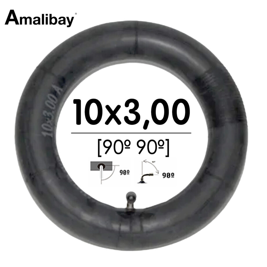 Cámara de aire 10x3 - 255x80 (válvula 90º 90º) - Premium