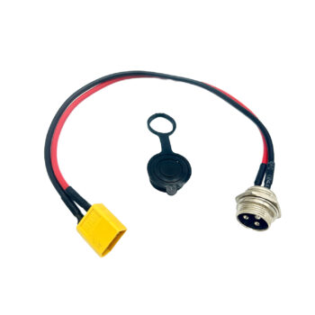 Toma de carga GX16 con conector XT60 (Incluye tapa de conector)