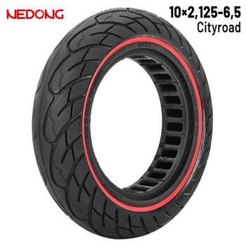 Rueda maciza 10x2,125-6,5 36mm Roja