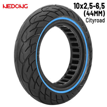 Rueda maciza 10x2,5-6,5 Azul (44MM)