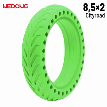Rueda maciza 8,5x2 Agujereada VERDE Para Xiaomi