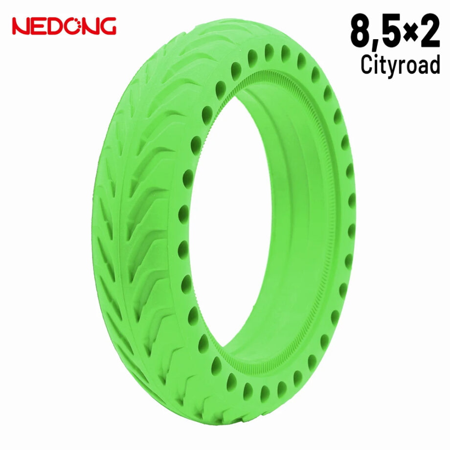 Rueda maciza 8,5x2 Agujereada VERDE Para Xiaomi