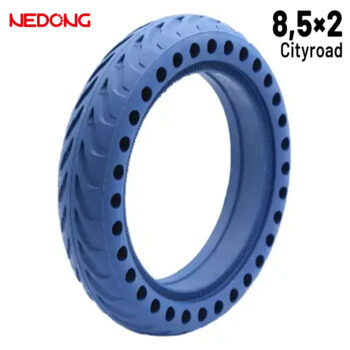Rueda maciza 8,5x2 Agujereada AZUL Para Xiaomi