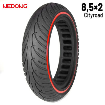 Rueda maciza ultraligera 8,5x2 - Línea Roja