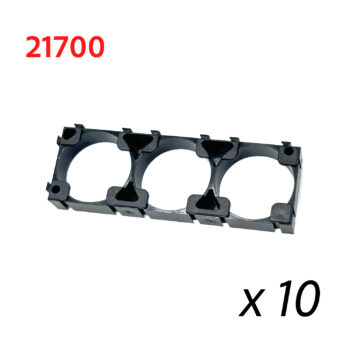 Soporte de Batería Litio de 21700 (10 Unidades) (3 pin 21,3 mm)