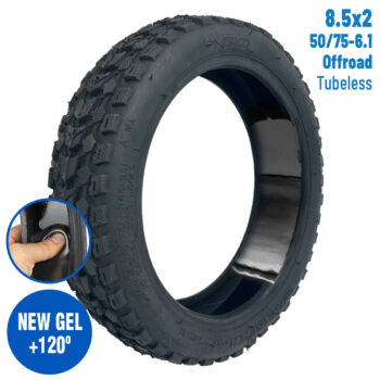 Neumático 50/75-6.1(8,5x2) Offroad Tubeless (Con gel antipinchazos)  - Compatible con Xiaomi