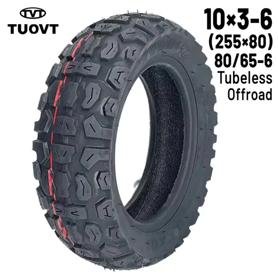 Rueda Cubierta offroad 10x3-6 (255x80) 80/65-6 Tubeless