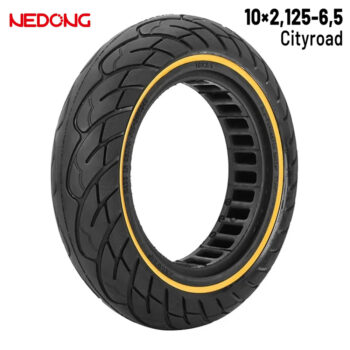 Rueda maciza 10x2,125-6,5 36mm Amarilla