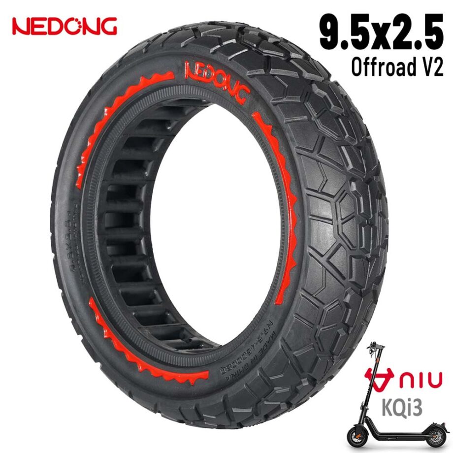 Rueda maciza roja ultraligera 9,5x2,5 (Versión offroad V2)