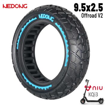 Rueda maciza azul ultraligera 9,5x2,5 (Versión offroad V2)