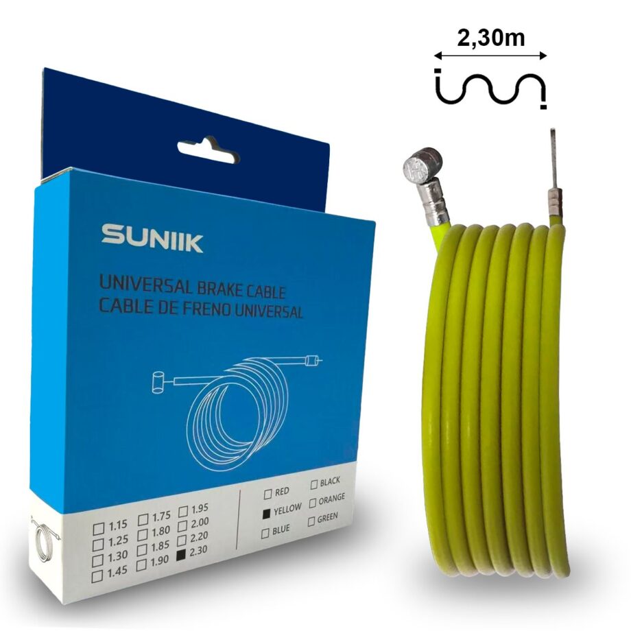 Cable de Freno Genérico 2.3 metros (Amarillo)
