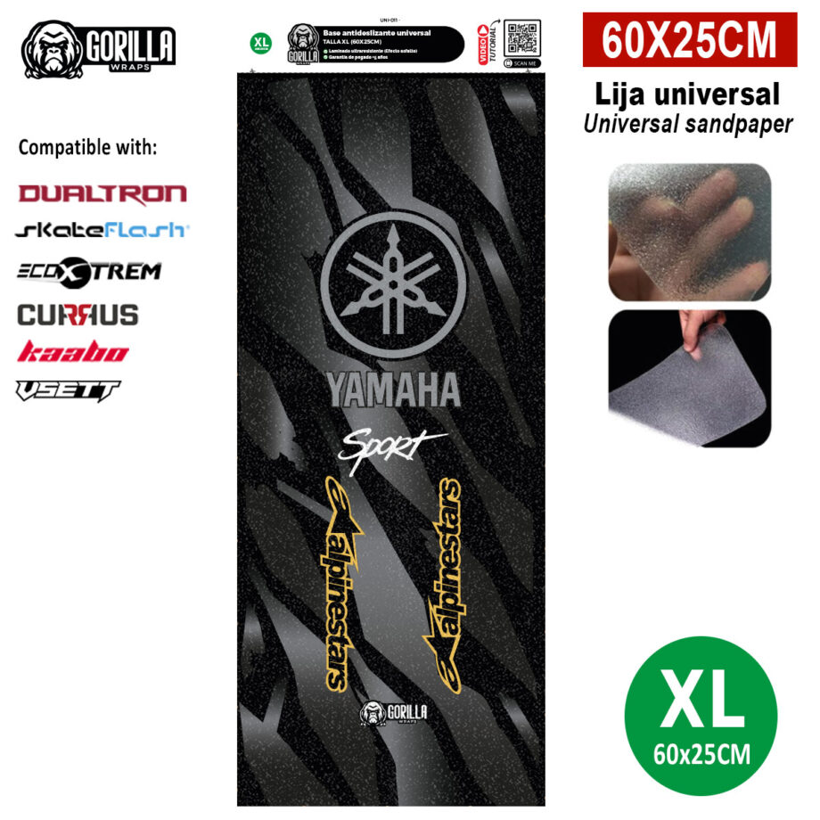Base antideslizante universal Yamaha&Alphine - Talla XL - 60x25cm (modelos Dualtron, Skateflask y similares)