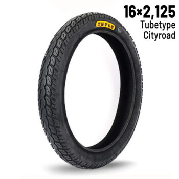 Ruota per bici 16x2.125 (BLACK CAT) Tubetype