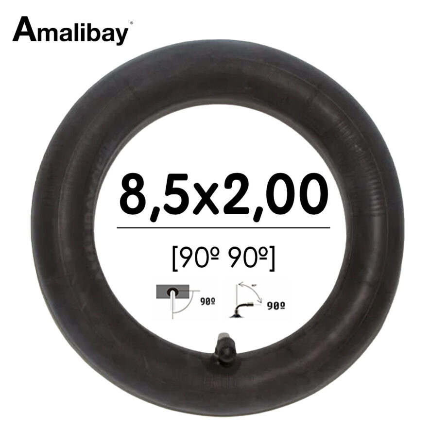 Camera d'aria 8,5x2-156 (valvola 90º 90º)
