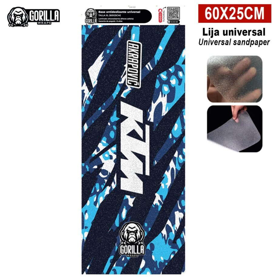 Base antideslizante universal KTM Blue 60x25 cm