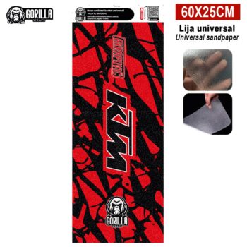 Base antideslizante universal KTM Red 60x25 cm